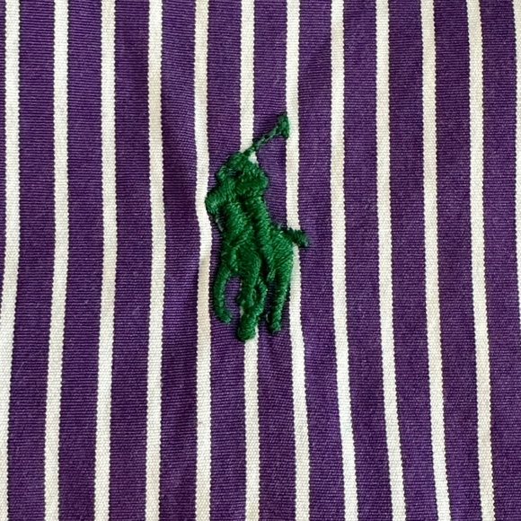 Polo Striped Button Down Shirt sz M - Picture 3 of 4